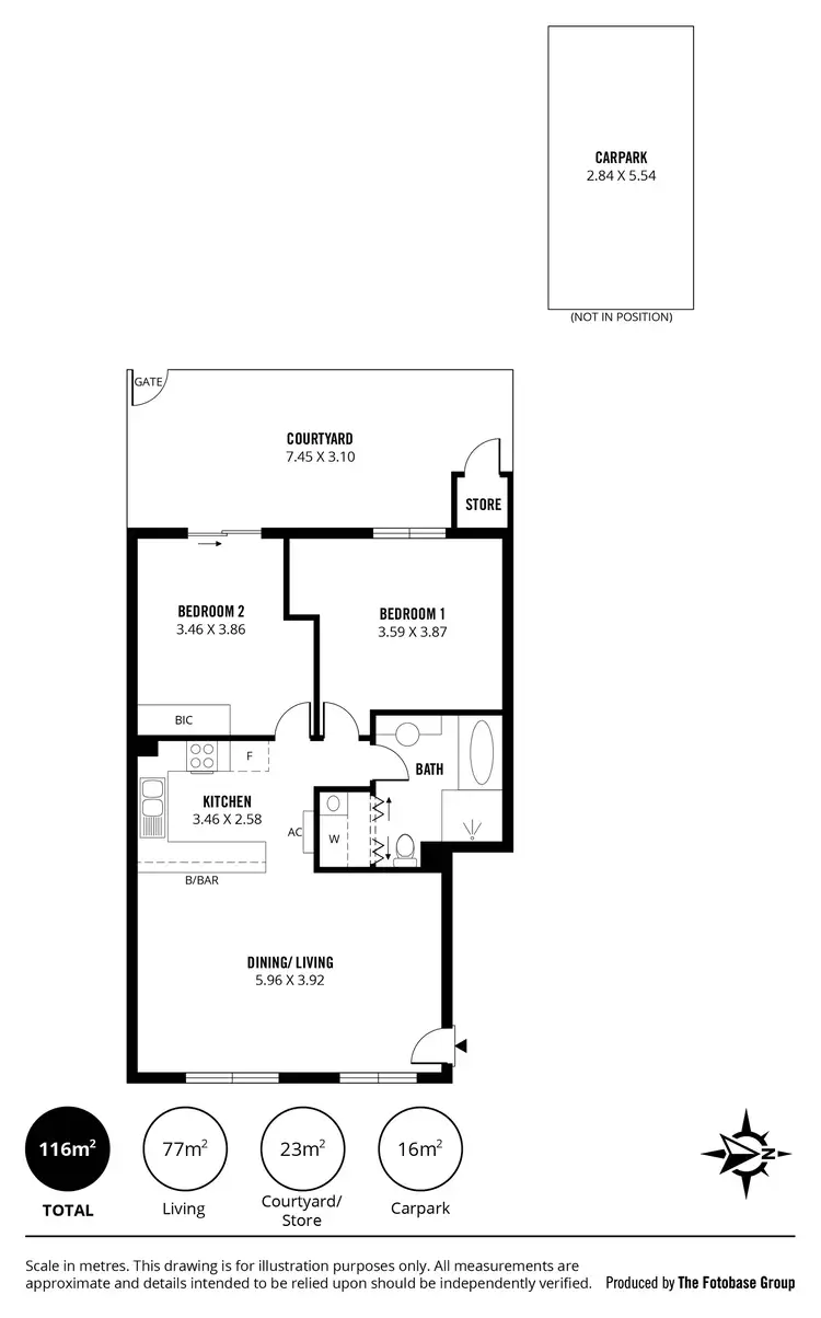 Floorplan of Homely unit listing, 4/19 St. Helena Place, Adelaide SA 5000