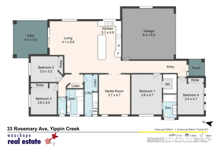 Floorplan of Homely house listing, 33 Rosemary Avenue, Wauchope NSW 2446