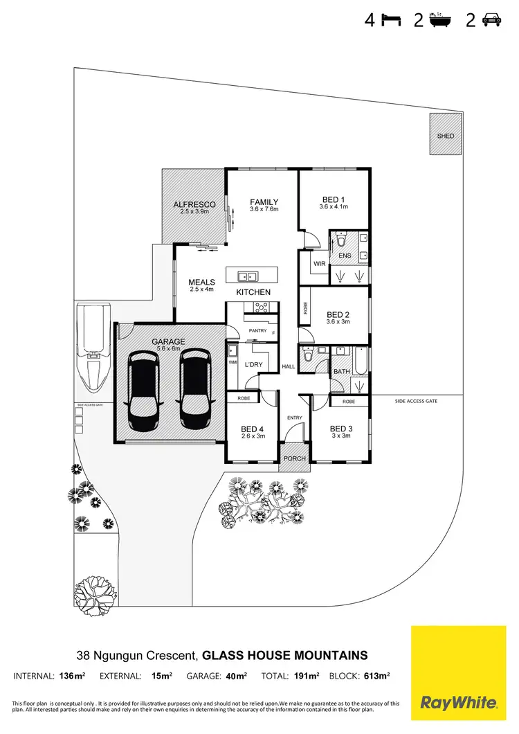 Floorplan of Homely house listing, 38 Ngungun Crescent, Glass House Mountains QLD 4518