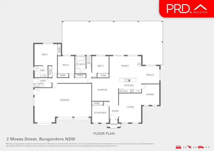 Floorplan of Homely house listing, 2 Moses Street, Bungendore NSW 2621