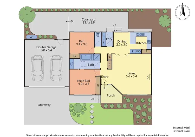 Floorplan of Homely unit listing, 2/433 Middleborough Road, Box Hill VIC 3128