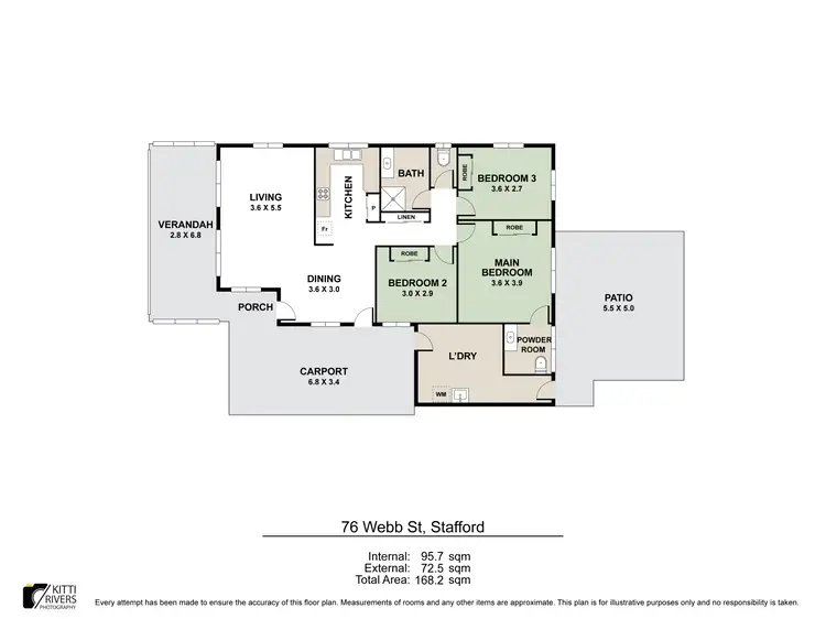 Floorplan of Homely house listing, 76 Webb Street, Stafford QLD 4053