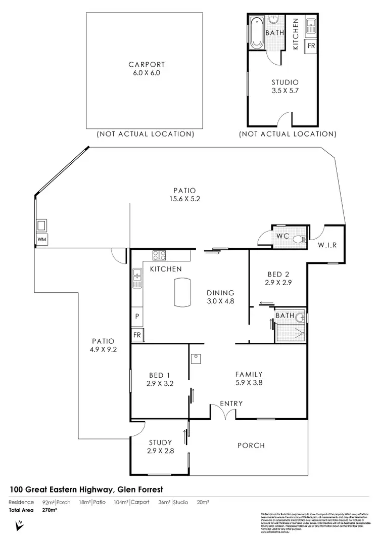 Floorplan of Homely house listing, 100 Great Eastern Highway, Glen Forrest WA 6071