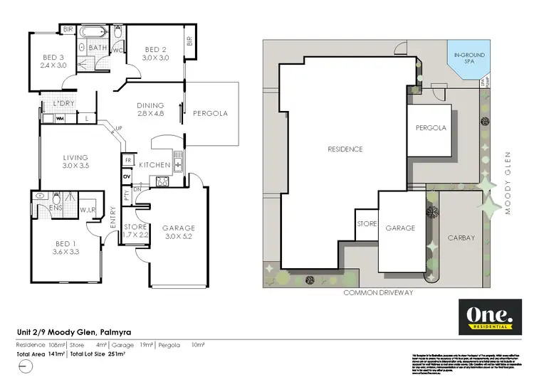 Floorplan of Homely house listing, 2/9-11 Moody Glen, Palmyra WA 6157