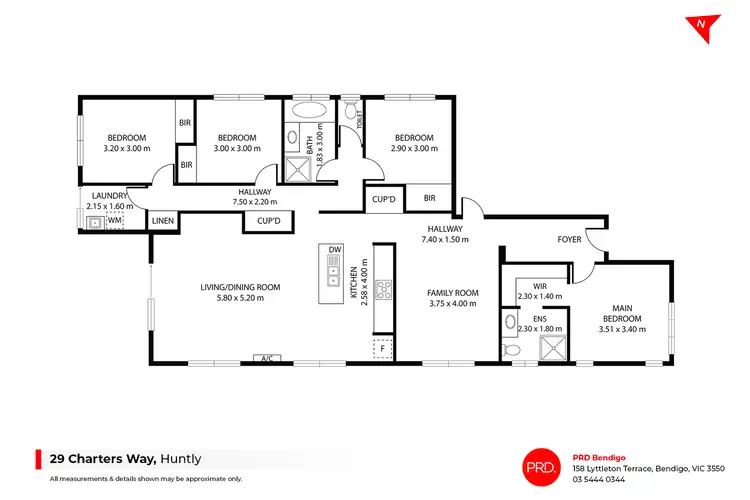 Floorplan of Homely house listing, 29 Charters Way, Huntly VIC 3551