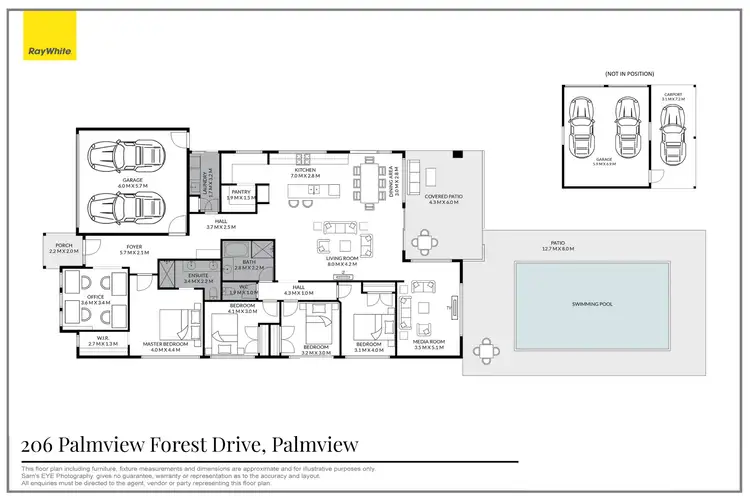 Floorplan of Homely house listing, 206 Palmview Forest Drive, Palmview QLD 4553