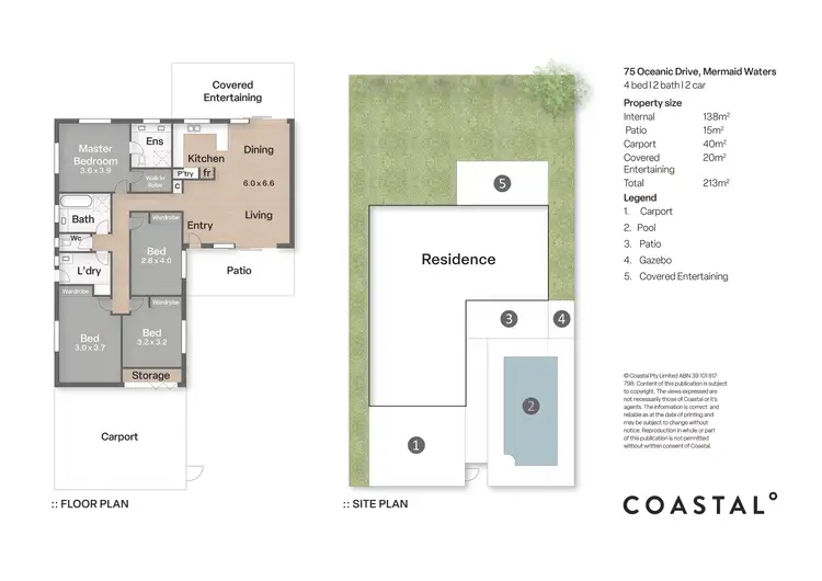 Floorplan of Homely house listing, 75 Oceanic Drive, Mermaid Waters QLD 4218