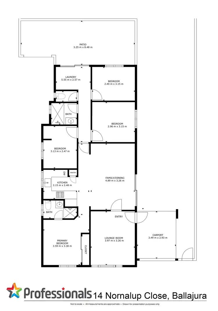 Floorplan of Homely house listing, 14 Nornalup Close, Ballajura WA 6066