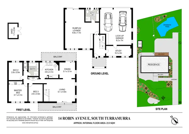 Floorplan of Homely house listing, 14 Robin Avenue, Turramurra NSW 2074