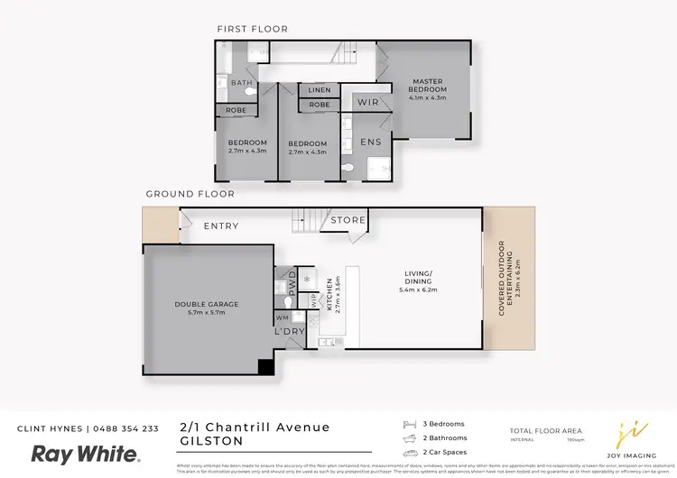 Floorplan of Homely townhouse listing, 2/1 Chantrill Avenue, Nerang QLD 4211