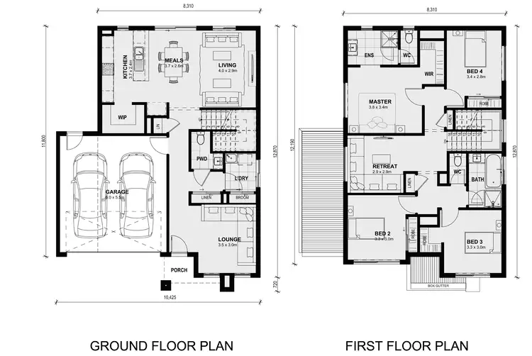 Floorplan of Homely house listing, Lot 845 Spinosa St Little Springs Estate, Deanside VIC 3336