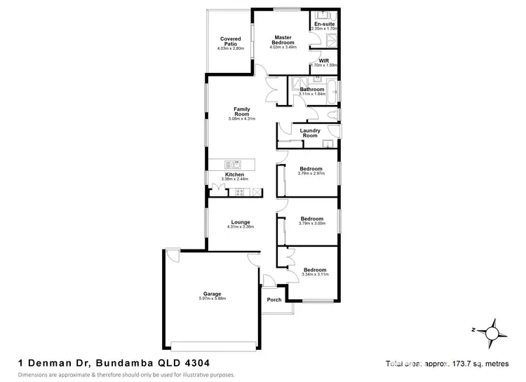 Floorplan of Homely house listing, 1 Denman Drive, Bundamba QLD 4304