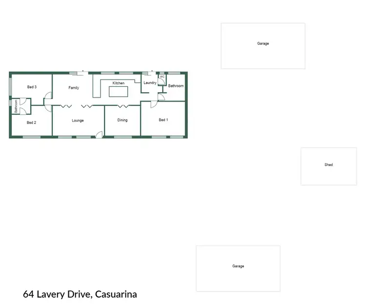 Floorplan of Homely house listing, 64 Lavery Drive, Casuarina WA 6167