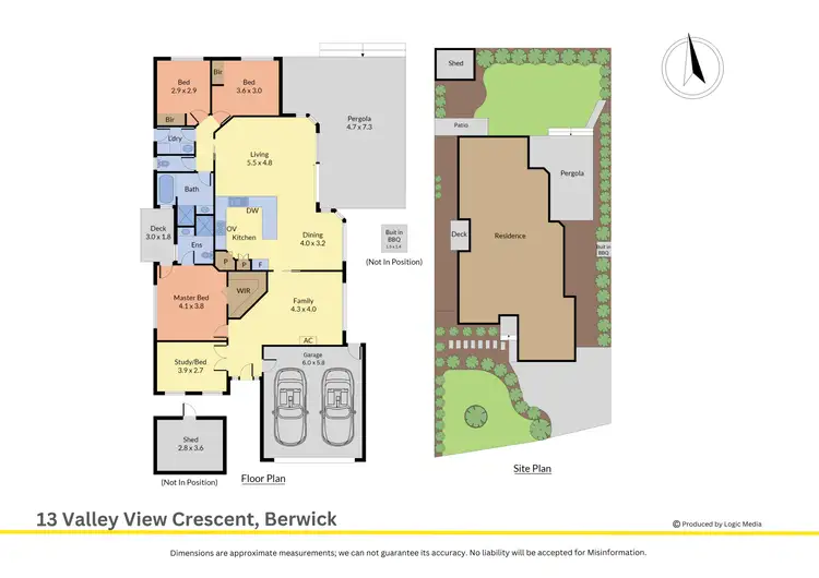 Floorplan of Homely house listing, 13 Valley View Crescent, Berwick VIC 3806