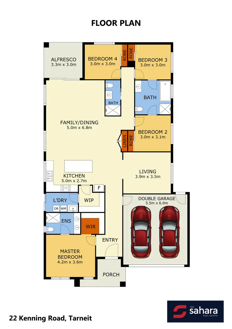 Floorplan of Homely house listing, 22 KENNING ROAD, Tarneit VIC 3029