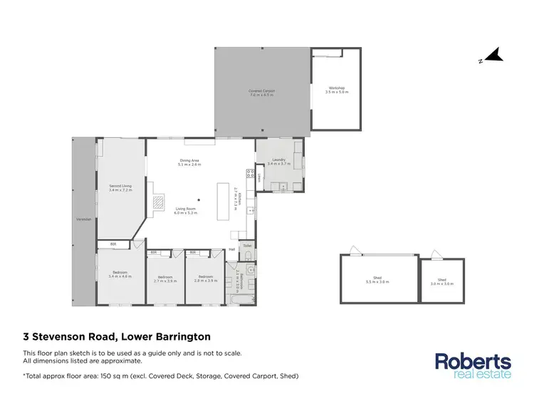 Floorplan of Homely house listing, 3 Stevenson Road, Lower Barrington TAS 7306