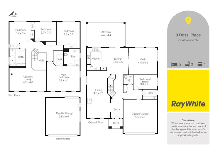 Floorplan of Homely house listing, 9 Rossi Place, Goulburn NSW 2580