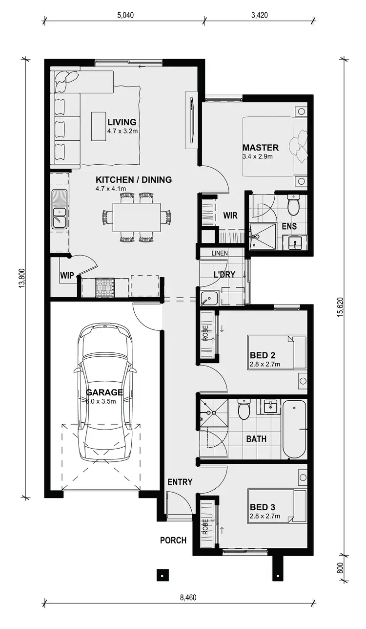 Floorplan of Homely house listing, 2247 Sepia Street - Orana, Clyde North VIC 3978