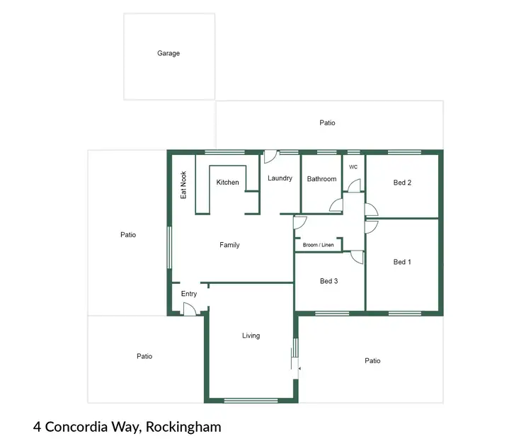 Floorplan of Homely house listing, 4 Concordia Way, Rockingham WA 6168