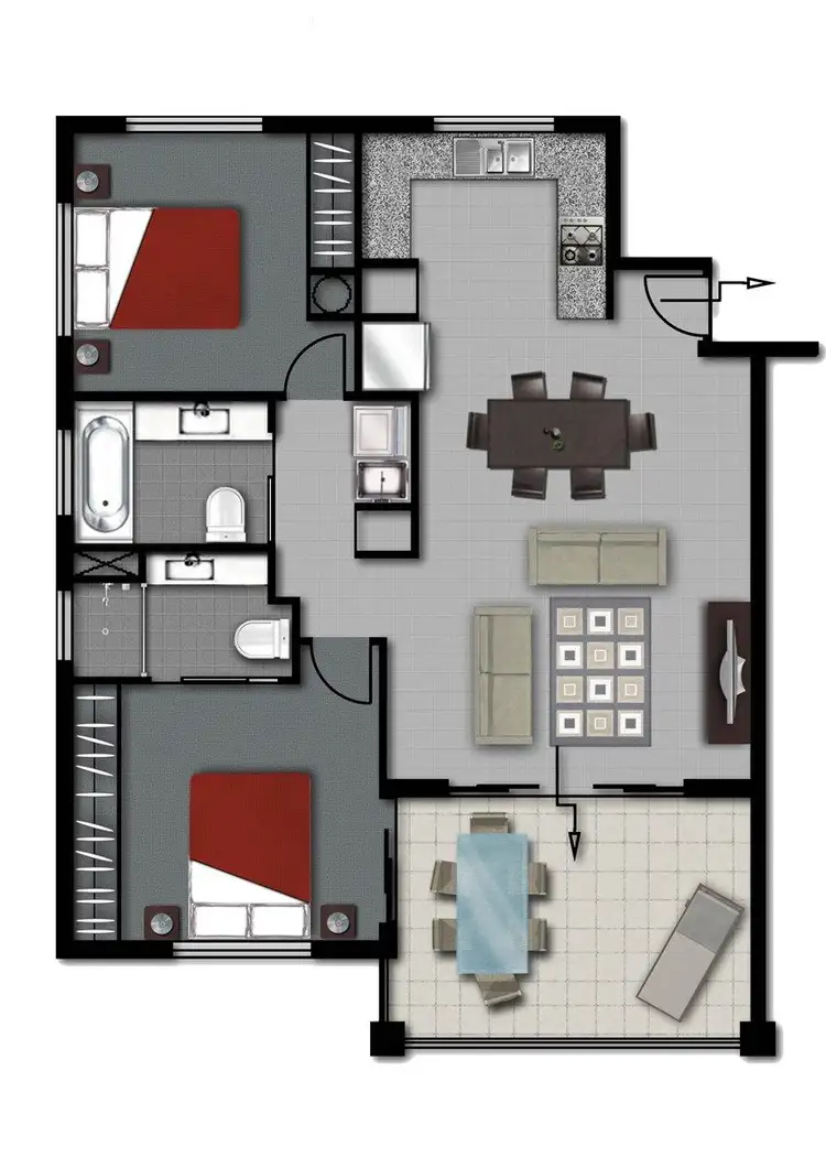 Floorplan of Homely unit listing, 18/423-427 Draper Street, Parramatta Park QLD 4870
