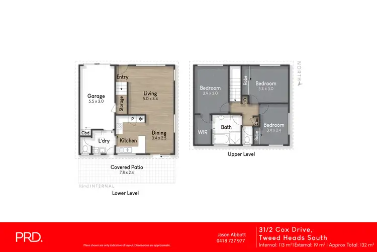 Floorplan of Homely townhouse listing, 3/1-2 Cox Drive, Tweed Heads South NSW 2486
