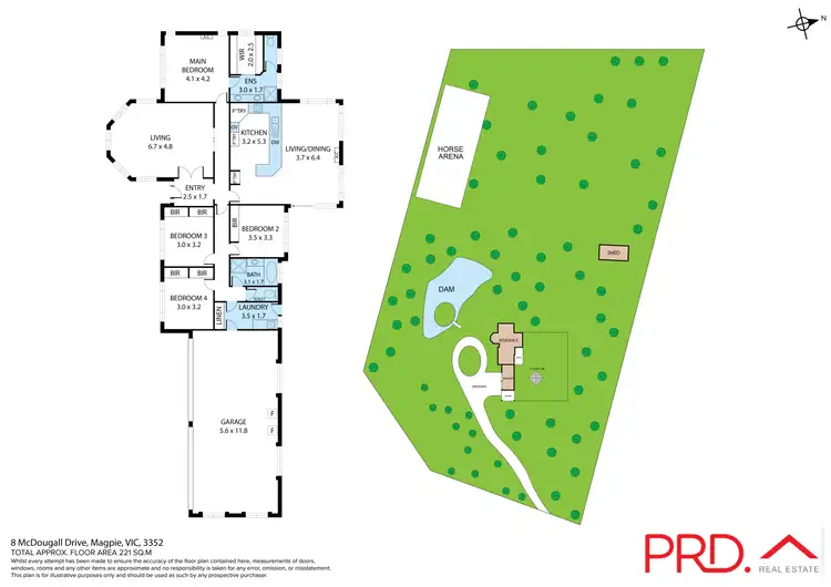 Floorplan of Homely house listing, 8 McDougall Drive, Magpie VIC 3352