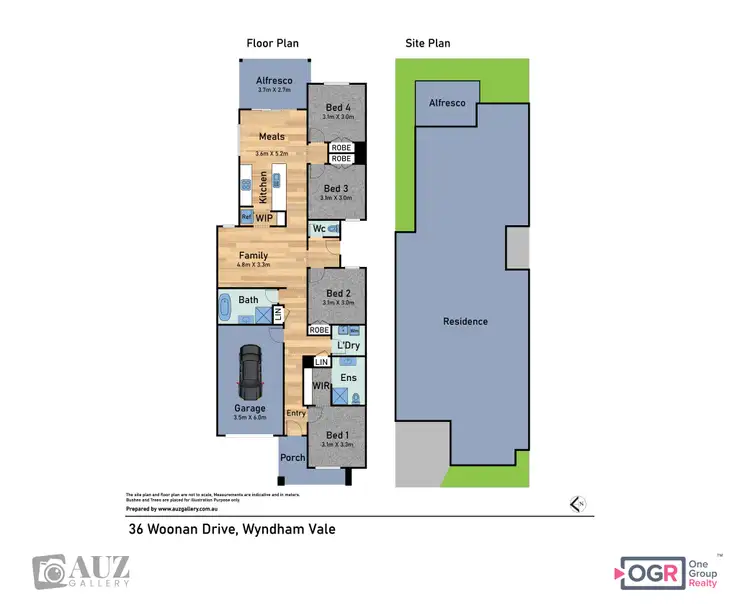 Floorplan of Homely house listing, 36 Woonan Drive, Wyndham Vale VIC 3024