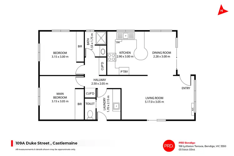 Floorplan of Homely house listing, 109A Duke Street, Castlemaine VIC 3450