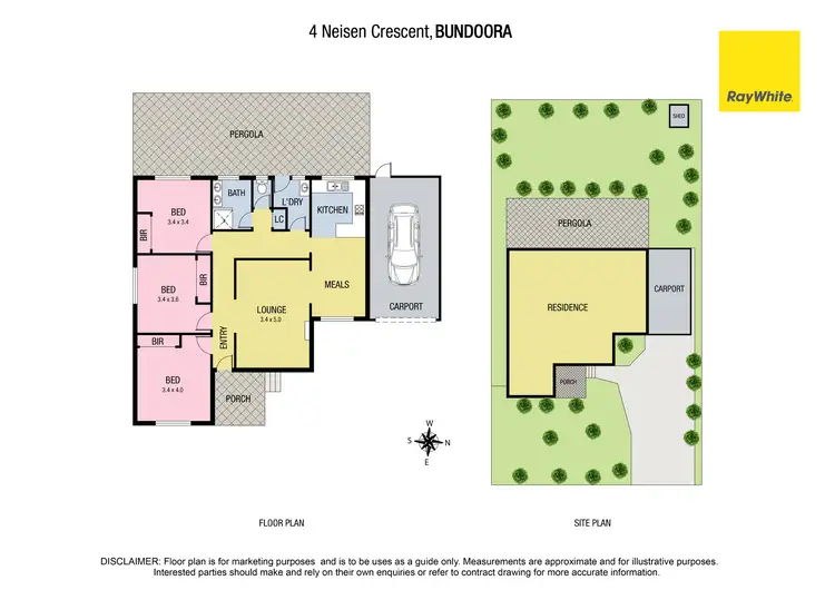 Floorplan of Homely house listing, 4 Neilsen Crescent, Bundoora VIC 3083
