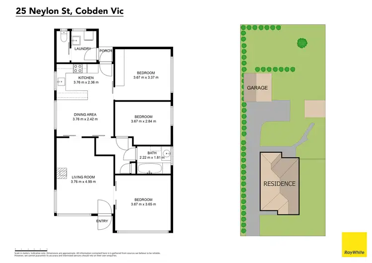 Floorplan of Homely house listing, 25 Neylon Street, Cobden VIC 3266