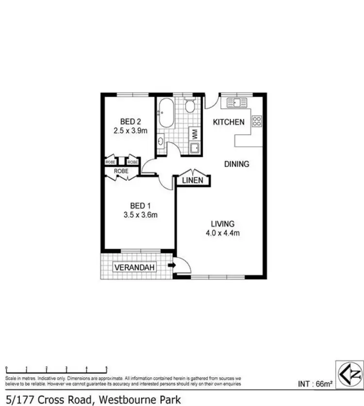 Floorplan of Homely unit listing, 5/177 Cross Road, Westbourne Park SA 5041