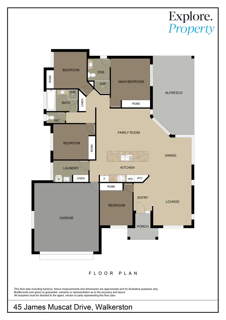 Floorplan of Homely house listing, 45 James Muscat Drive, Walkerston QLD 4751
