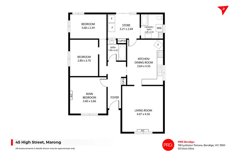 Floorplan of Homely house listing, 45 High Street, Marong VIC 3515