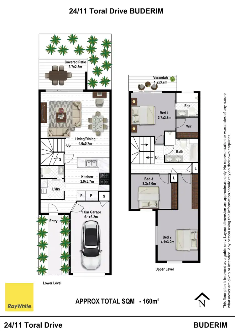 Floorplan of Homely townhouse listing, 24/11 Toral Drive, Buderim QLD 4556