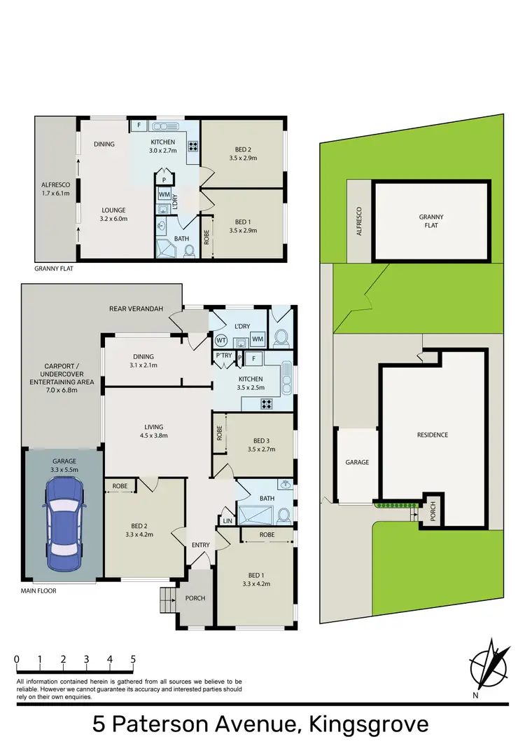 Floorplan of Homely house listing, 5 Paterson Avenue, Kingsgrove NSW 2208