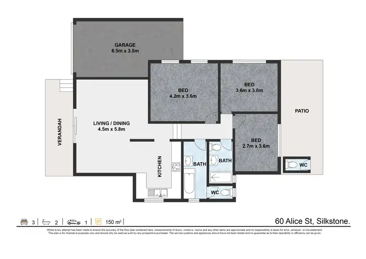 Floorplan of Homely house listing, 60 Alice Street, Silkstone QLD 4304