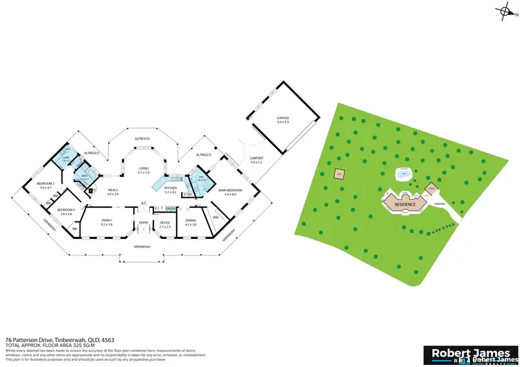 Floorplan of Homely rural property listing, 76 Patterson Drive, Tinbeerwah QLD 4563