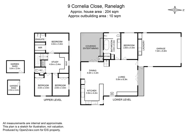 Floorplan of Homely house listing, 9 Cornelia Close, Ranelagh TAS 7109