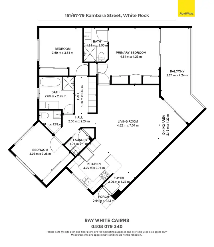 Floorplan of Homely apartment listing, 151/67-79 Kambara Street, White Rock QLD 4868