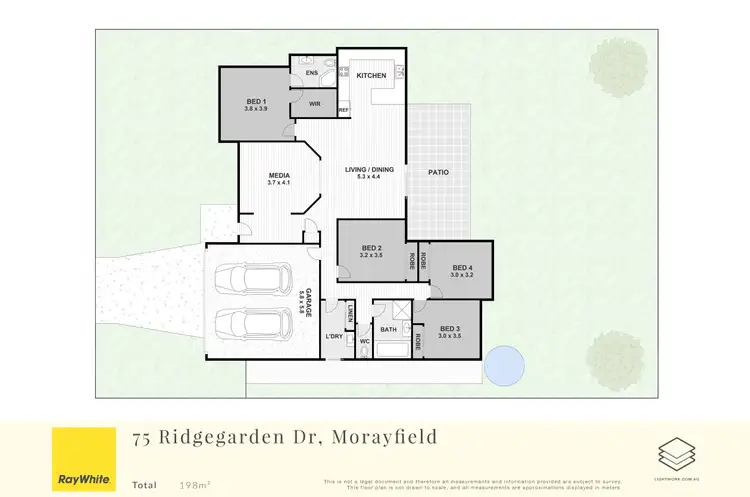 Floorplan of Homely house listing, 75 Ridgegarden Drive, Morayfield QLD 4506