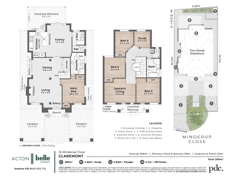 Floorplan of Homely house listing, 16 Minderup Close, Claremont WA 6010