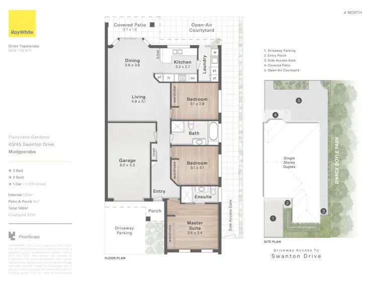 Floorplan of Homely villa listing, 43/45 Swanton Drive, Mudgeeraba QLD 4213