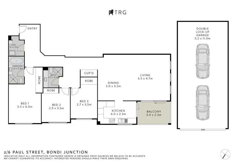 Floorplan of Homely apartment listing, 2/6 Paul Street, Bondi Junction NSW 2022