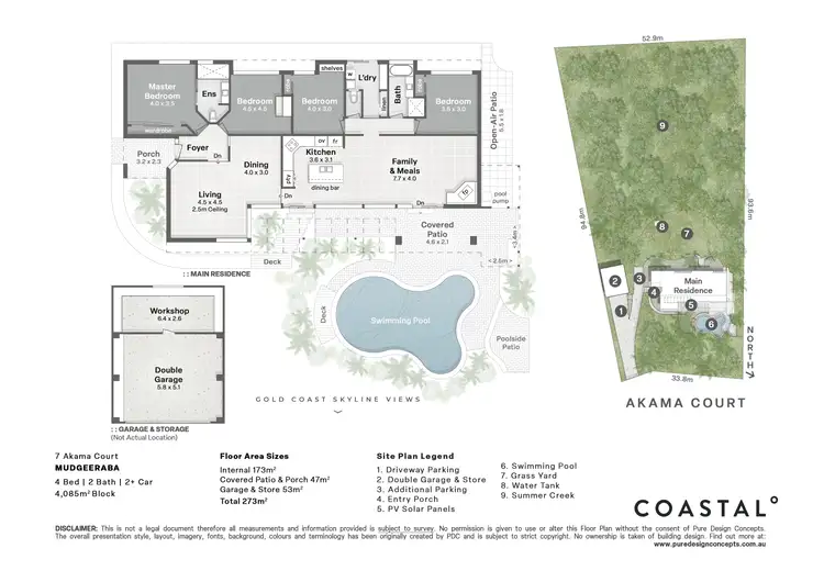 Floorplan of Homely house listing, 7 Akama Court, Mudgeeraba QLD 4213
