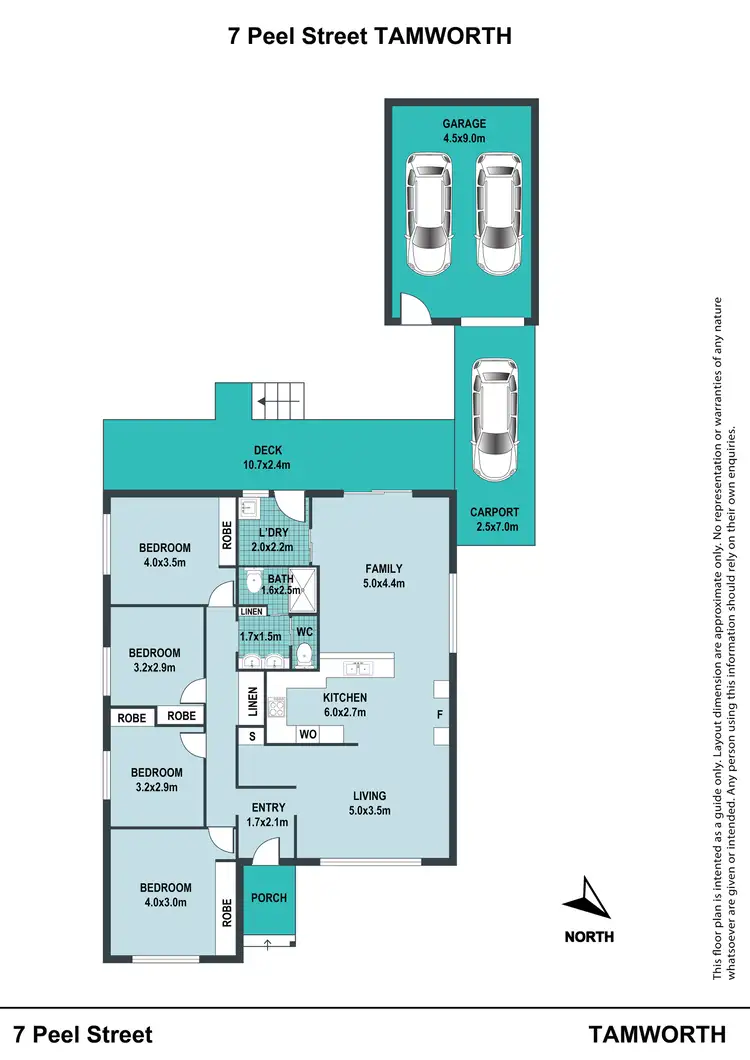 Floorplan of Homely house listing, 7 Peel Street, Tamworth NSW 2340