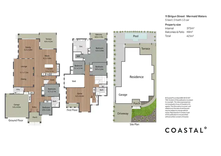Floorplan of Homely house listing, 11 Birigun Street, Mermaid Waters QLD 4218