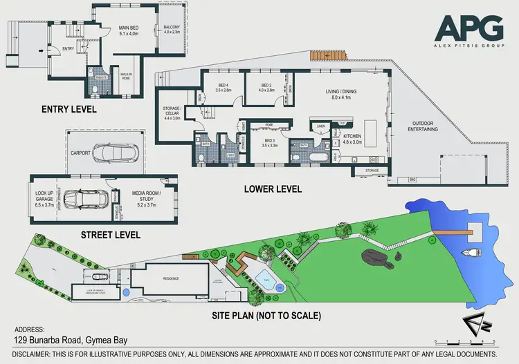 Floorplan of Homely house listing, 129 Bunarba Road, Gymea Bay NSW 2227