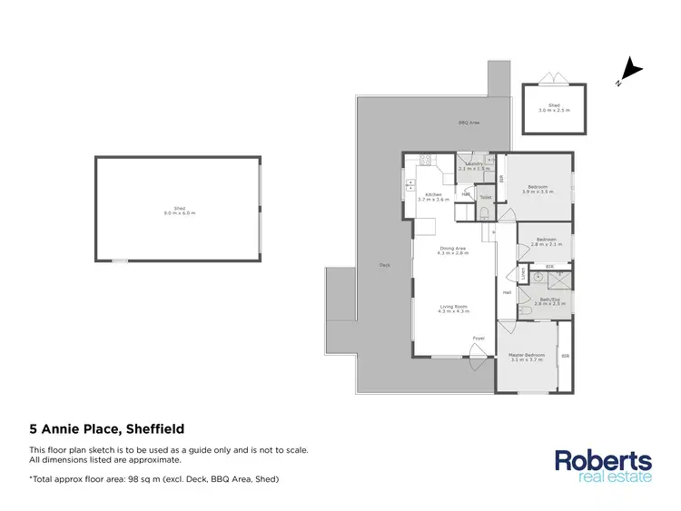 Floorplan of Homely house listing, 5 Annie Place, Sheffield TAS 7306