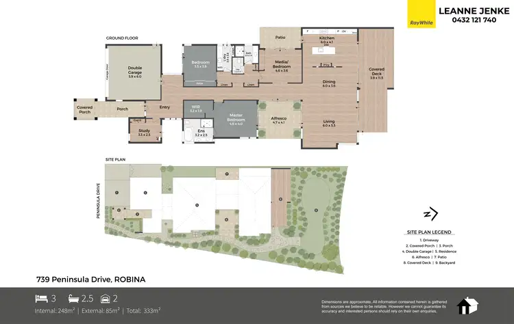 Floorplan of Homely house listing, 739 Peninsula Drive, Robina QLD 4226