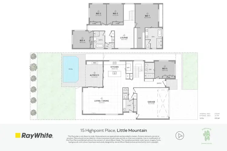 Floorplan of Homely house listing, 15 Highpoint Place, Little Mountain QLD 4551